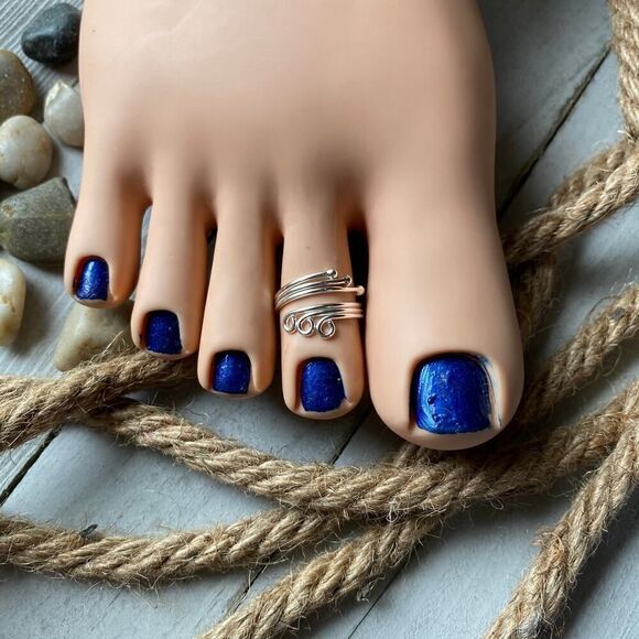 Sterling Silver Wrap Around Toe Ring - Picture 3 of 5